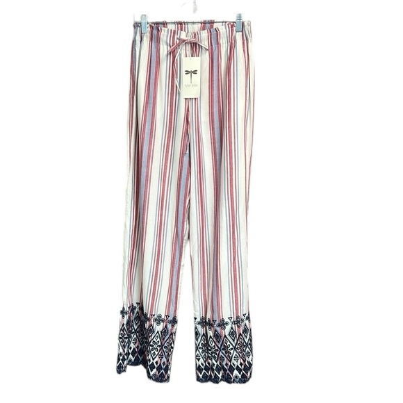 Tyler Boe Red Wide Leg Pants - Picture 2 of 8